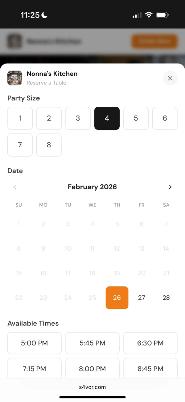 Customer books table